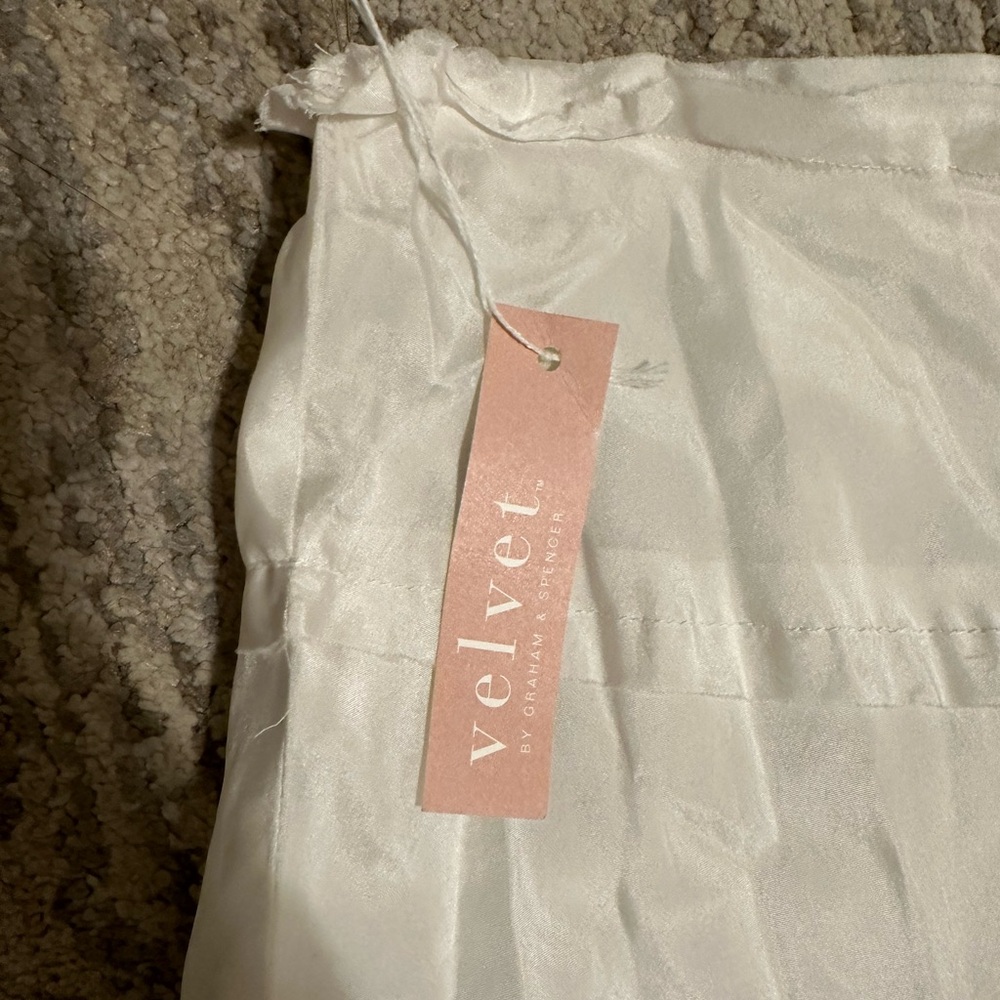 Velvet by Graham & Spencer White Silk Maxi Skirt - Picture 3 of 8